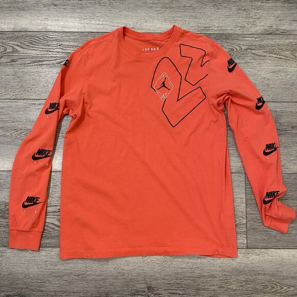 Nike Air Jordan Shirt Men’s Large Jumpman #23 SRT LGC Long Sleeve Print Tee - Picture 1 of 10
